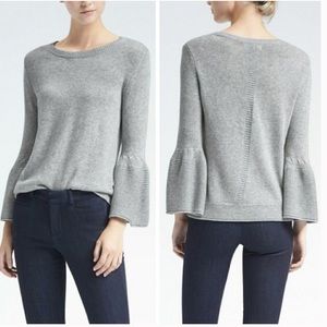 Italian Wool Banana Republic bell sleeve sweater